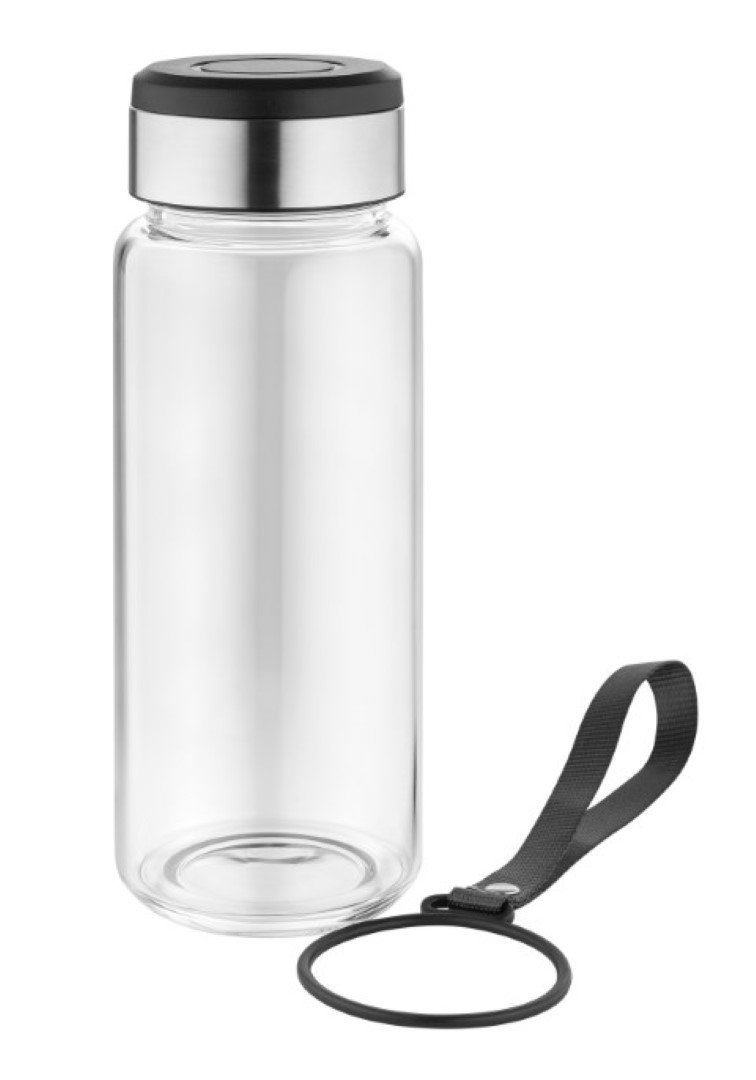 Metmaxx® waterfles "GenerationRefillGourmet" transparant