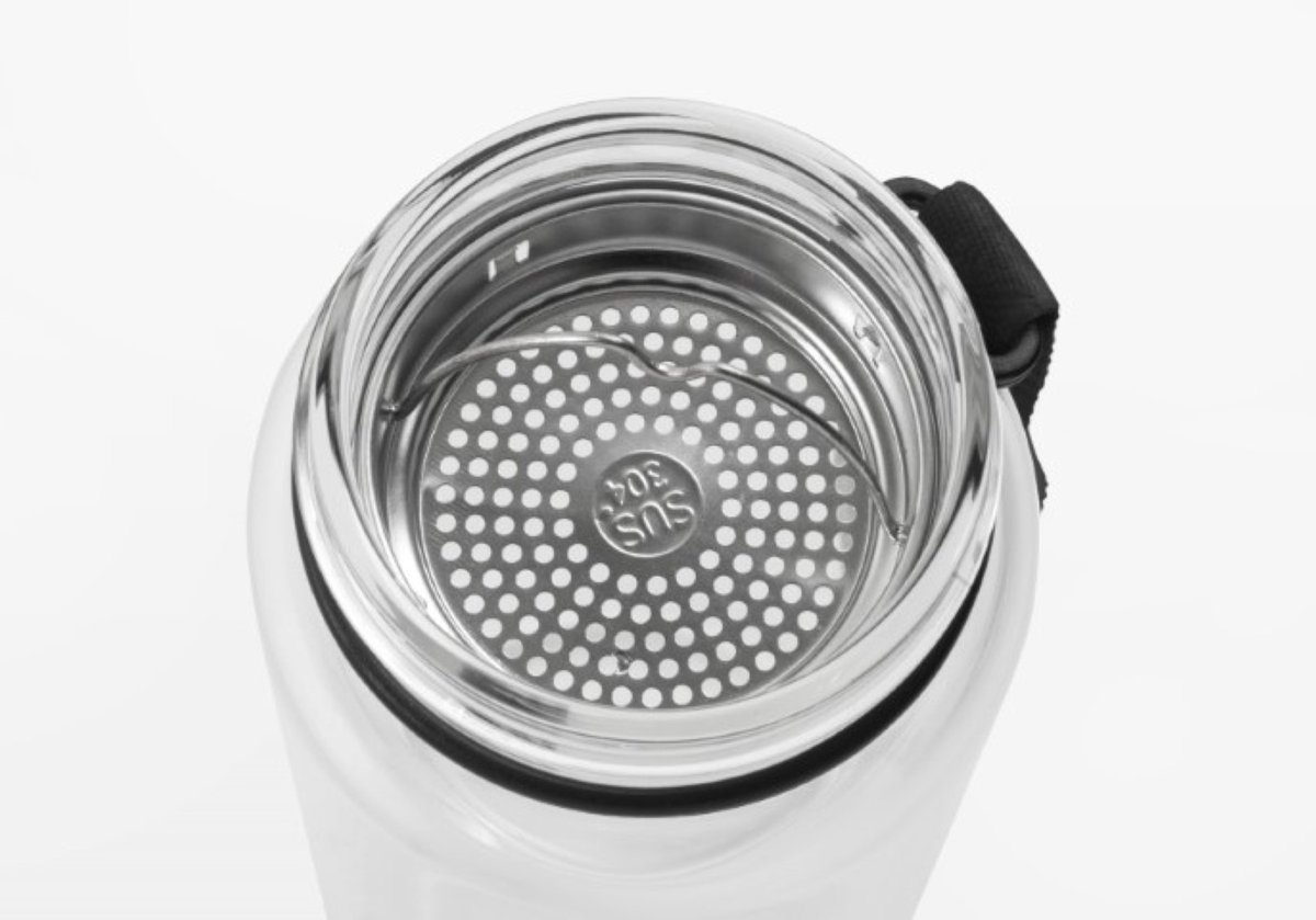 Metmaxx® waterfles "GenerationRefillGourmet" transparant