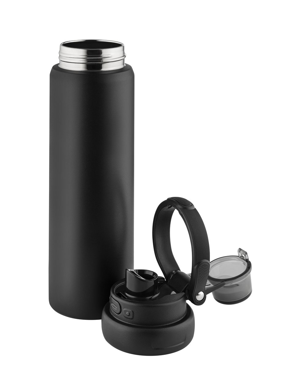 Metmaxx® sport- en drinkthermosfles "HydraBoost" zwart